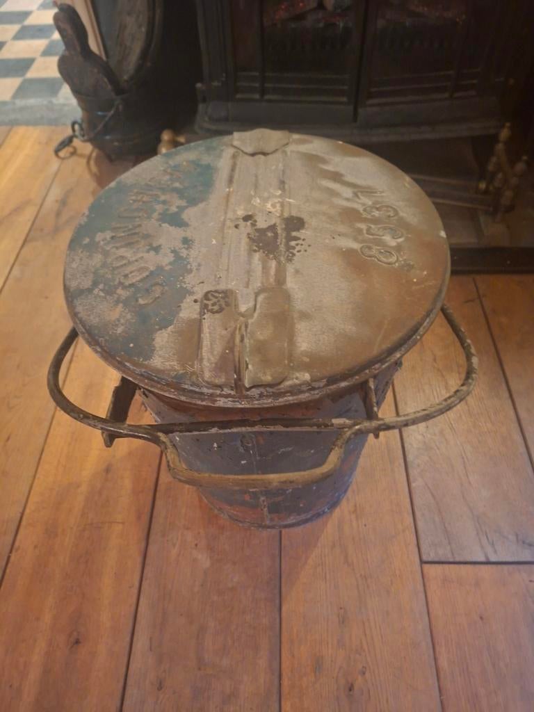 Vintage zinken vuilnisemmer Gorinchem, Ophalen of Verzenden