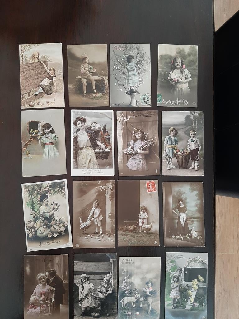 Serie 2 paaskaarten, Ophalen of Verzenden, 1920 tot 1940, Overige thema's