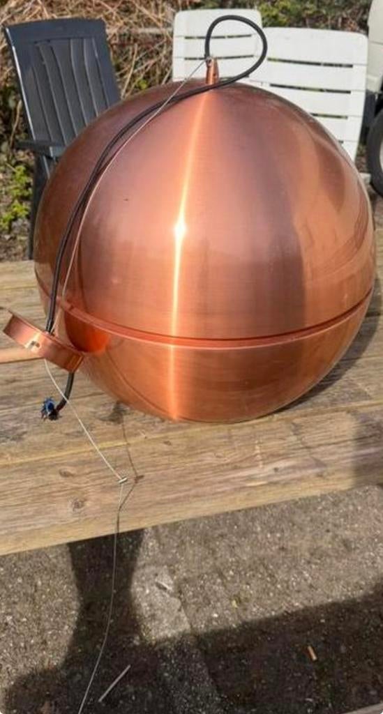 Zuiver design hanglamp koperbol, Huis en Inrichting, Ophalen of Verzenden, Zo goed als nieuw, Minder dan 50 cm