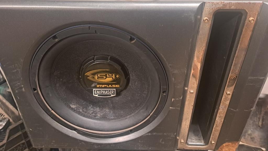 Emphaser S4 Impulse Subwoofer met ingebouwde versterker, Auto diversen, Autospeakers, Ophalen of Verzenden, Gebruikt