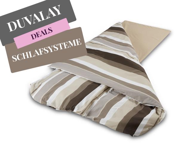 Duvalay Slaapsysteem SALE Coffee Cream Stripe, Verzenden, Nieuw