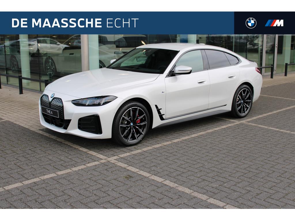 BMW i4 eDrive35 Gran Coupé M Sport / Adaptieve LED / Comfor, Achterwielaandrijving, Zwart, Cruise Control, Wit