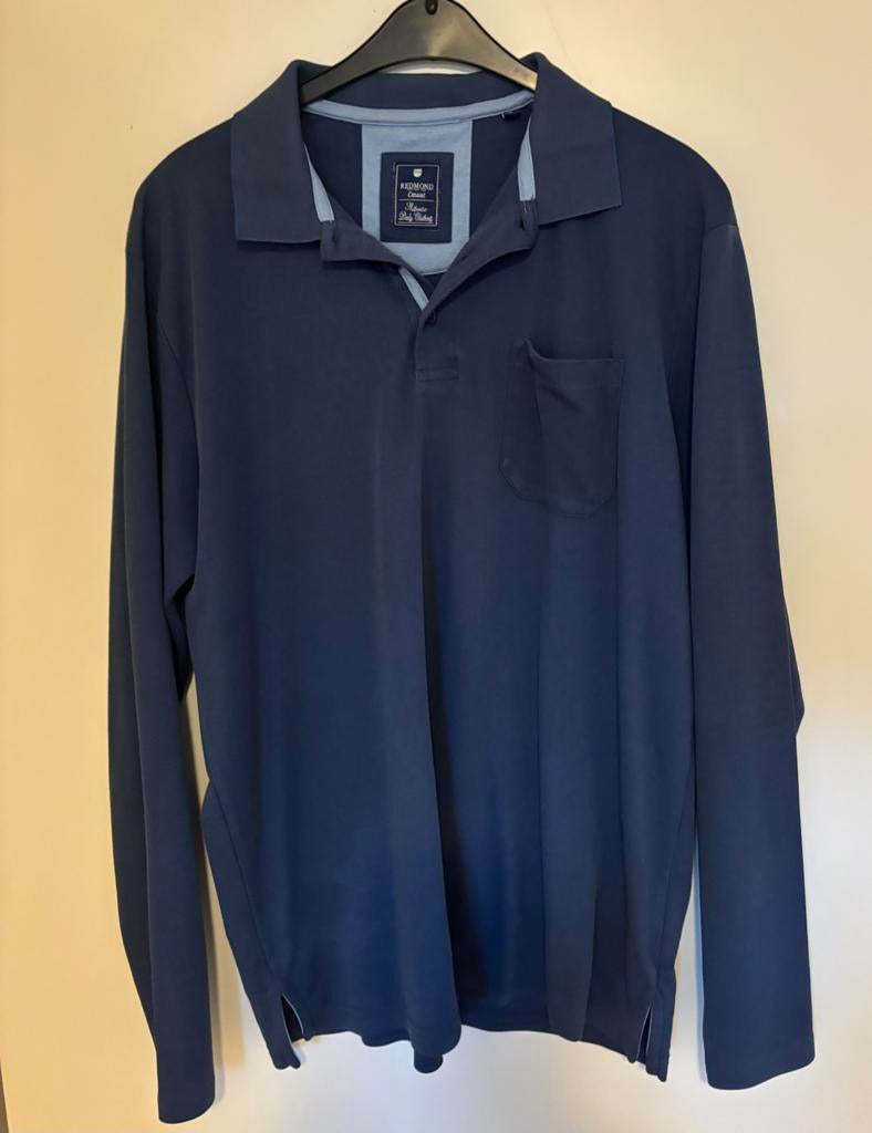 Redmond polo donkerblauw maat XL, Ophalen of Verzenden, Gedragen, Maat 56/58 (XL), Blauw