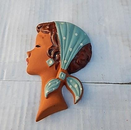 Leuk Mid Century Vrouwenkopje - vintage retro fifties, Ophalen of Verzenden