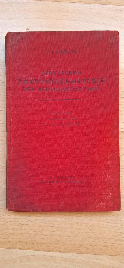 M.J.Koenen , Verklarend zak woorden...., Antiek en Kunst, Antiek | Boeken en Bijbels, Verzenden