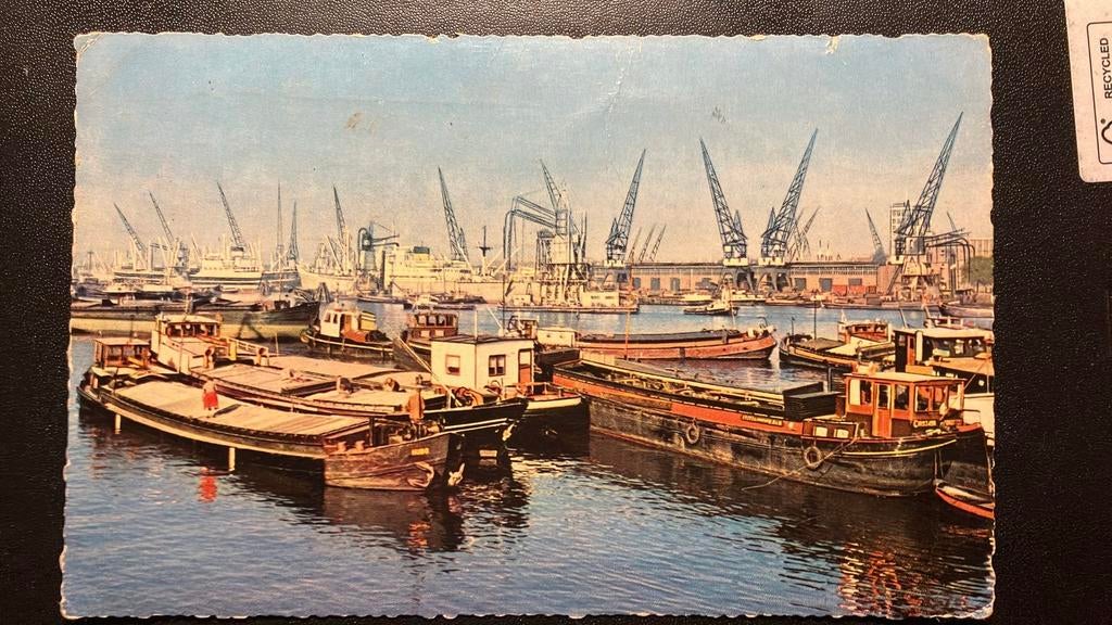 Haven Rotterdam  Maashaven Binnenvaart jaren zestig, Ophalen of Verzenden, Zuid-Holland