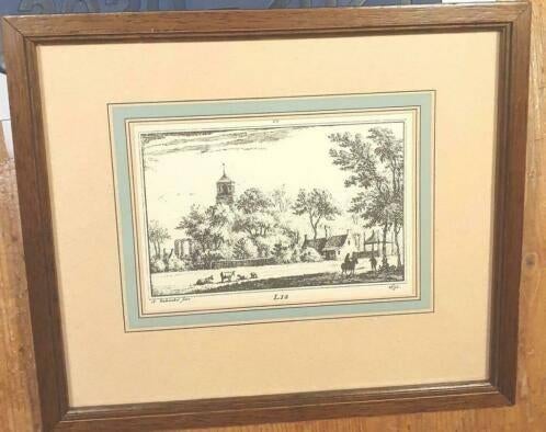 Gravure 1745 hillegom, lis, lisse, a. Rademaker,, Antiek en Kunst, Ophalen