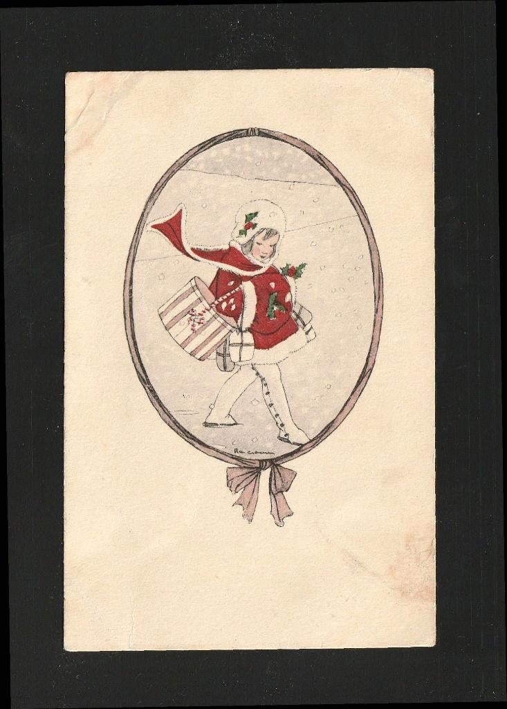 Rie Cramer kind in de sneeuw nr 19 13323, Verzenden, 1920 tot 1940, Gelopen, Kinderen