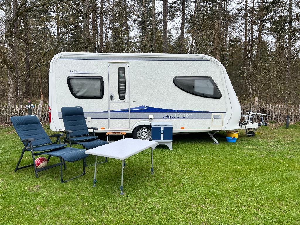 Hobby La Vita 460 UFE incl. Mover (seizoens klaar), Rondzit, Hobby, Dwarsbed, 6 tot 7 meter