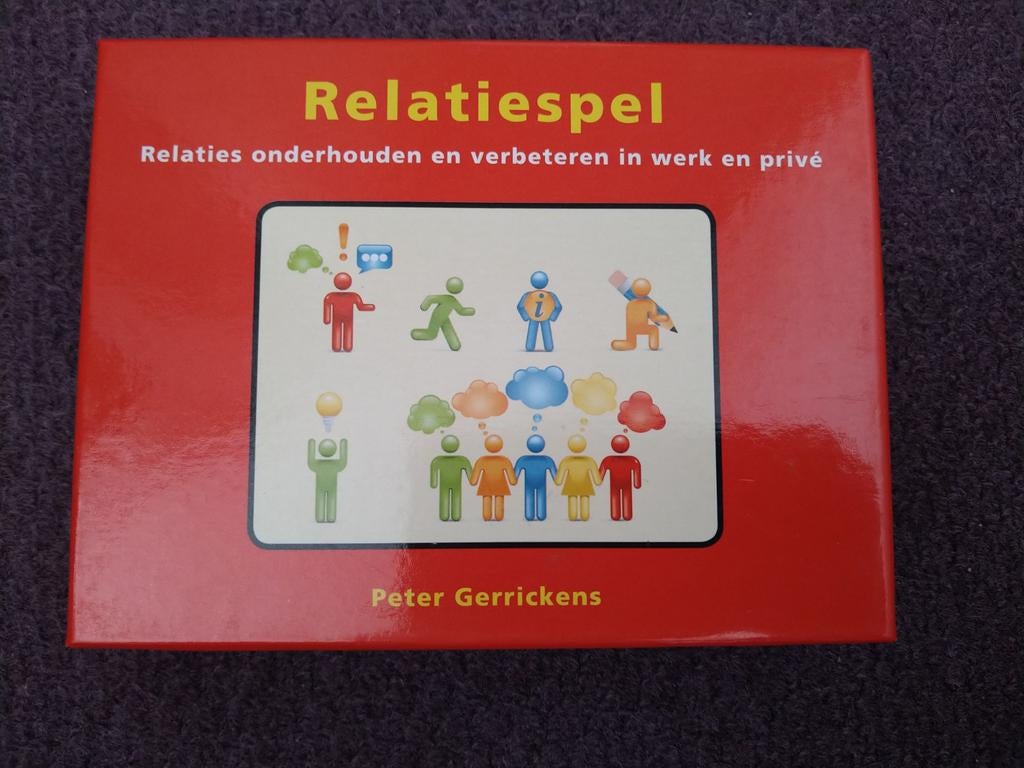 Relatiespel Peter Gerrickens - Verbeter je relaties, Vijf spelers of meer, Ophalen of Verzenden, Zo goed als nieuw, Peter Gerrickens