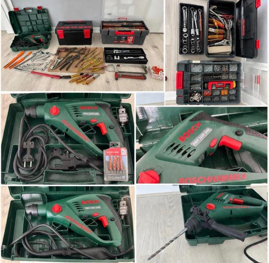 Partij gereedschap- BOSCH Klopboormachine Boorhamer, Doe-het-zelf en Verbouw, Gereedschap | Handgereedschap, Ophalen