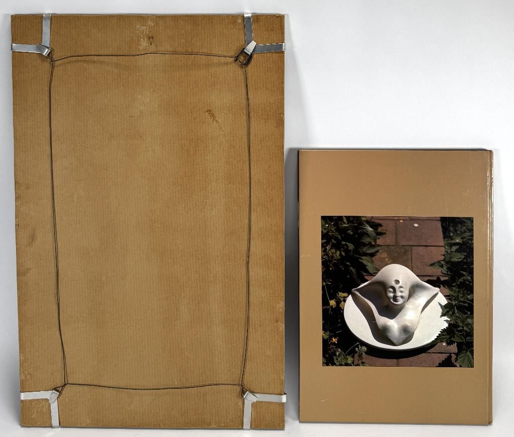 709. Tekening en kunstboek, Willem Jonker - portret, 1967, Ophalen of Verzenden