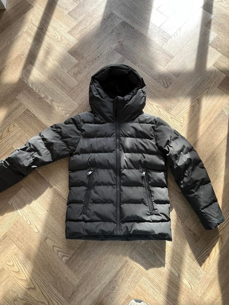 Stoere Airforce jas jongen mt 10 ( 140/152), Ophalen of Verzenden, Zo goed als nieuw, Overige maten, Zwart