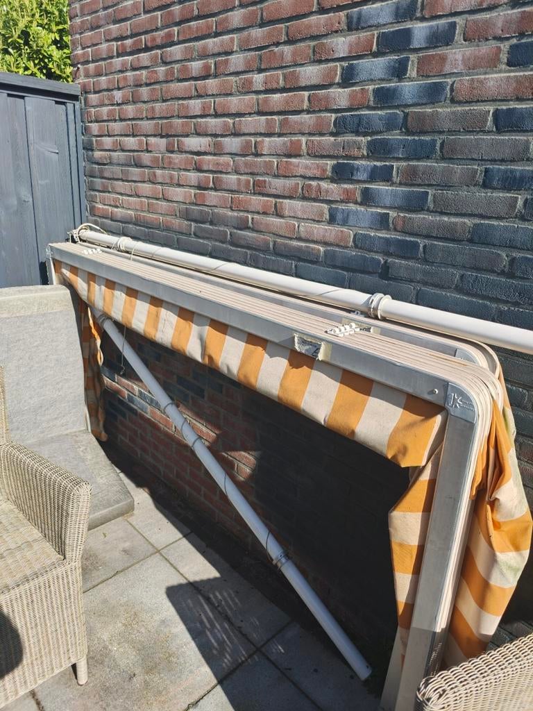 Markies gebruikt, Tuin en Terras, Zonneschermen, Gebruikt, Elektrisch, Ophalen of Verzenden, Markies