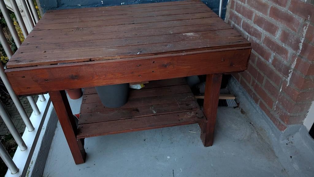 Garden table, Ophalen, Zo goed als nieuw, Rechthoekig, Hout