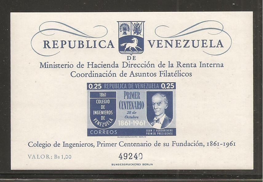 Venezuela Yvert blok nr 4, Verzenden, Postfris, Zuid-Amerika