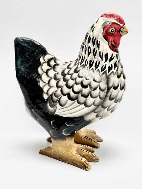 Kip papiermache, Ophalen of Verzenden, Zo goed als nieuw