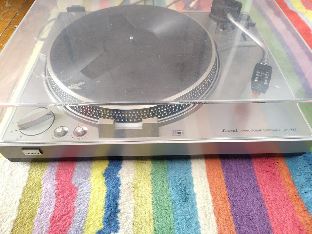 Sansui draaitafel set van 2 - Goed lezen, Overige merken, Gebruikt, Pitch-regelaar, Ophalen of Verzenden