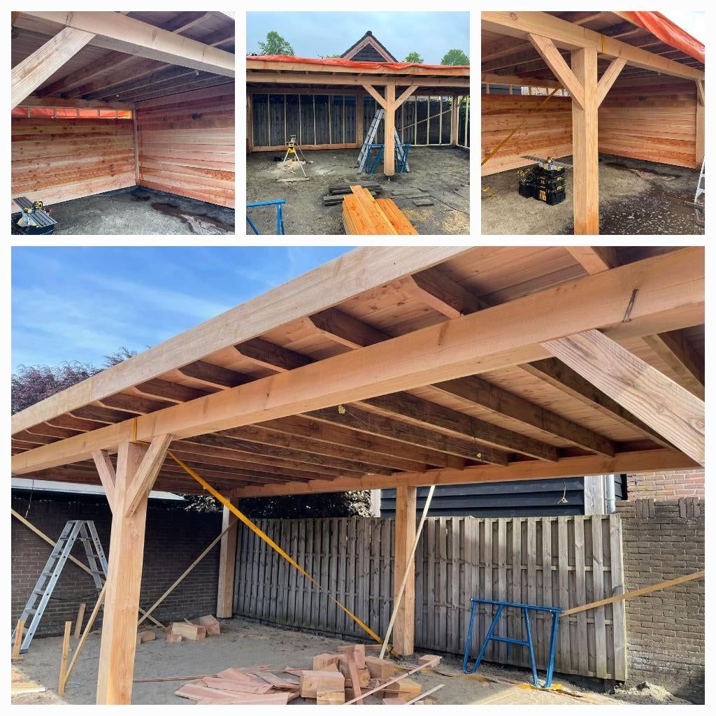 douglas hout voor overkapping balken palen dakbeschot, Ophalen, Nieuw, Veranda