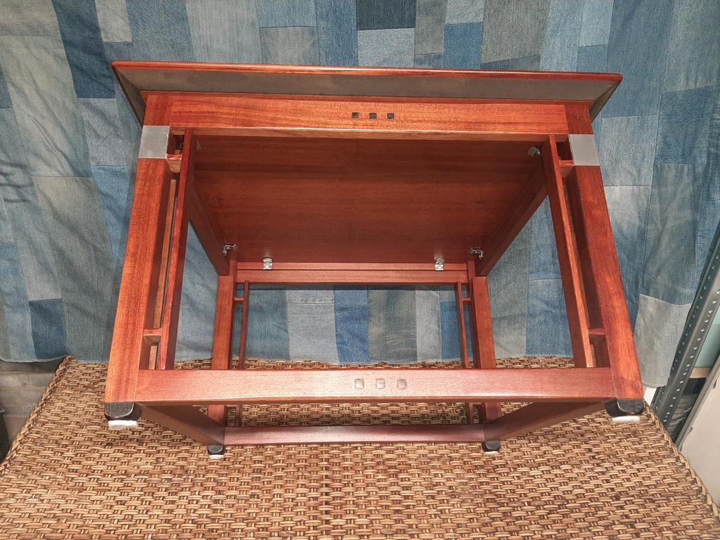 Mooie klassieke art deco tafel van Schuitema type Wilson, Ophalen, 50 tot 100 cm, 50 tot 75 cm, Minder dan 50 cm