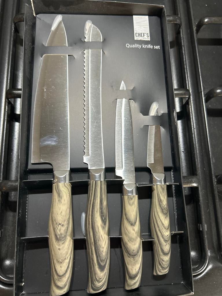 Chef's Kitchen messenset rvs nieuw, Ophalen of Verzenden, Nieuw, Rvs of Chroom, Bestekset