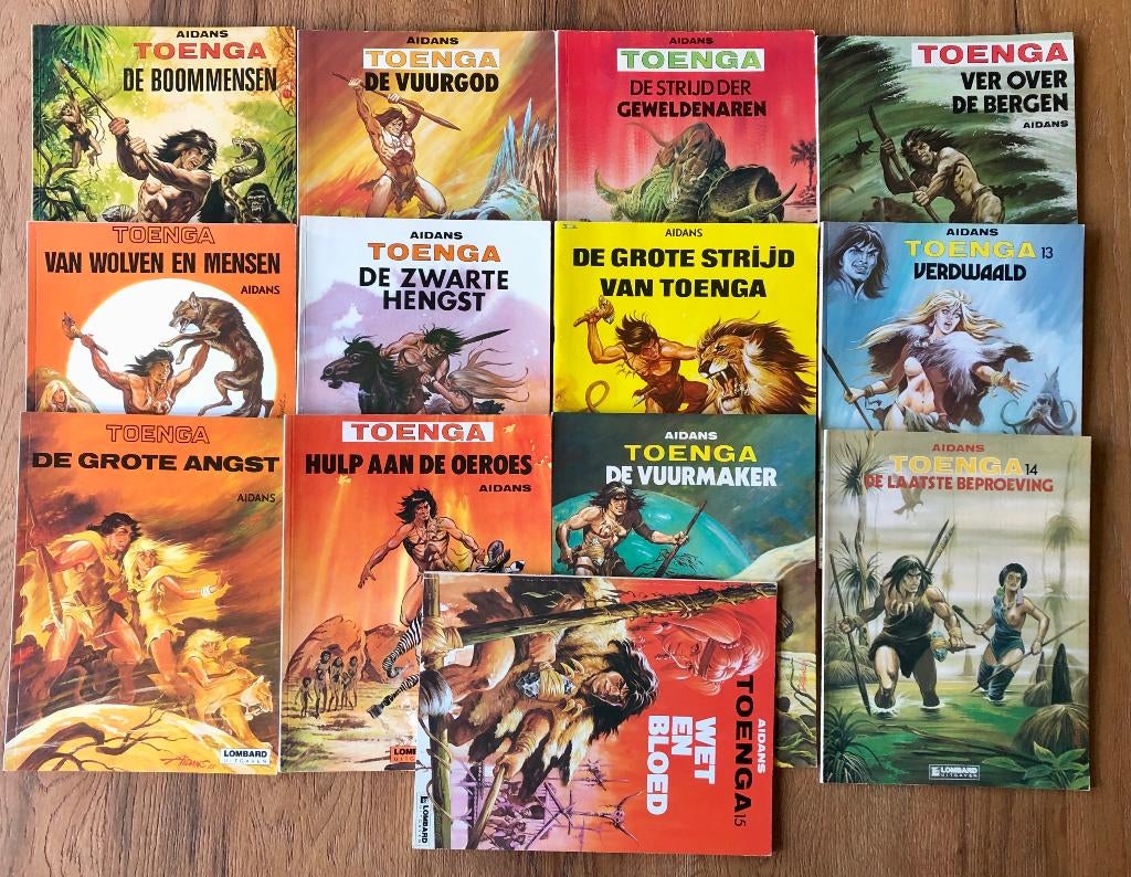 13x Toenga 1e druk De Lombard uitgaven, Boeken, Stripboeken, Eén stripboek, Ophalen of Verzenden, Gelezen