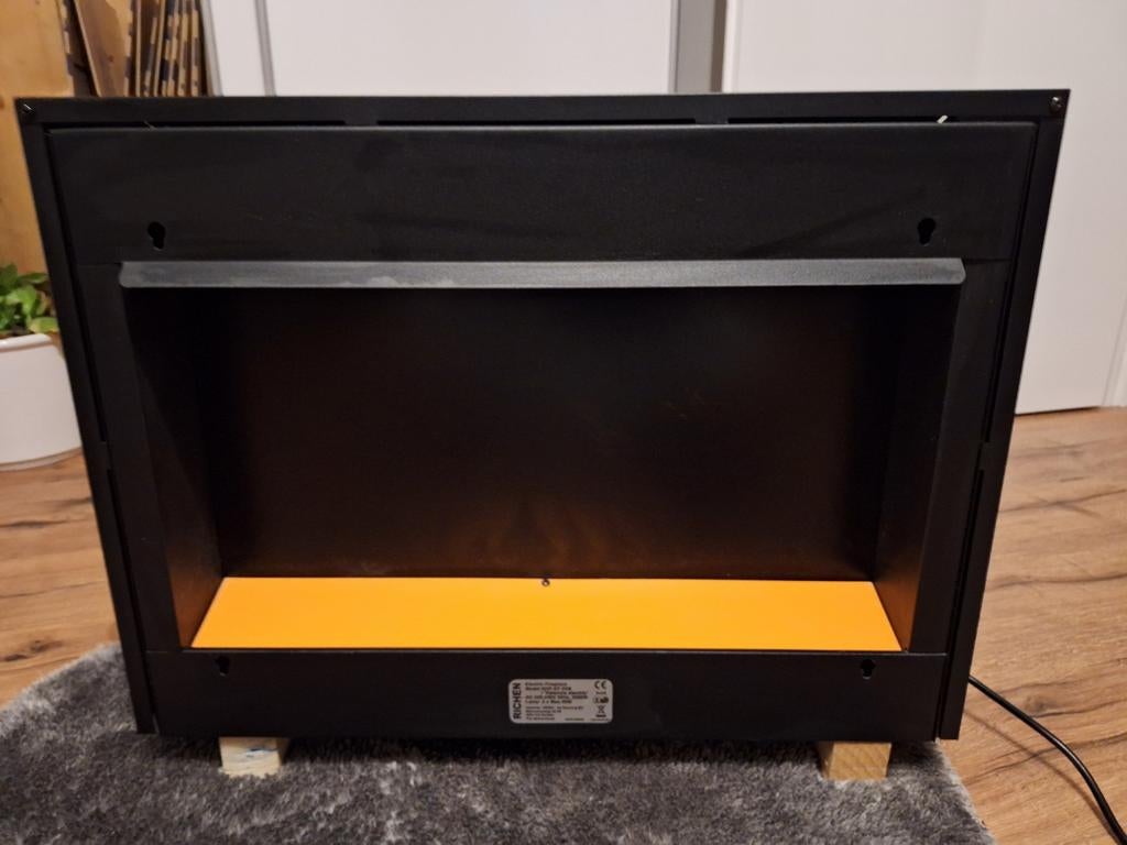 Richen inbouw elektrische haard met afstandsbediening, Huis en Inrichting, Haarden, Ophalen, Zo goed als nieuw, Inbouwhaard, Elektrische haard