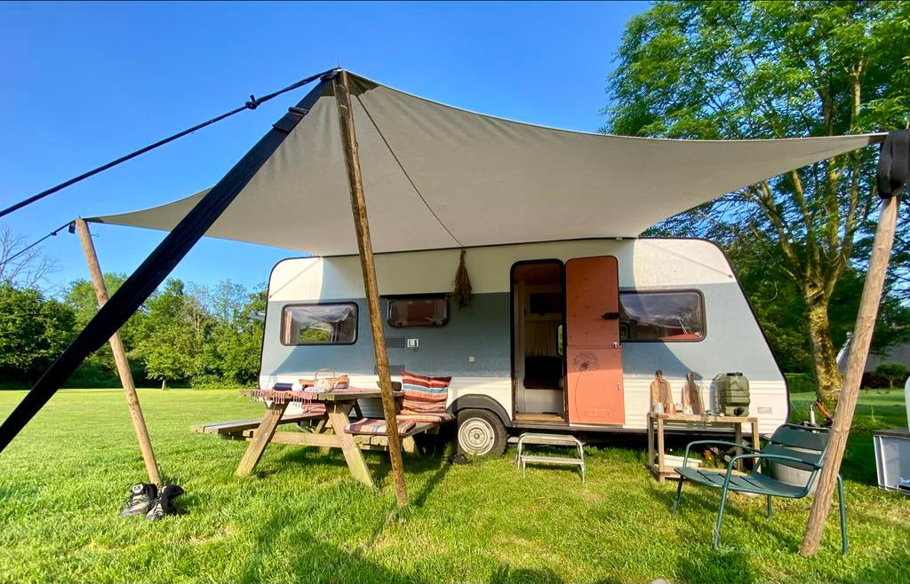 Gepimpte Münsterland LMC caravan, Rondzit, Particulier, Luifel, LMC en Münsterland