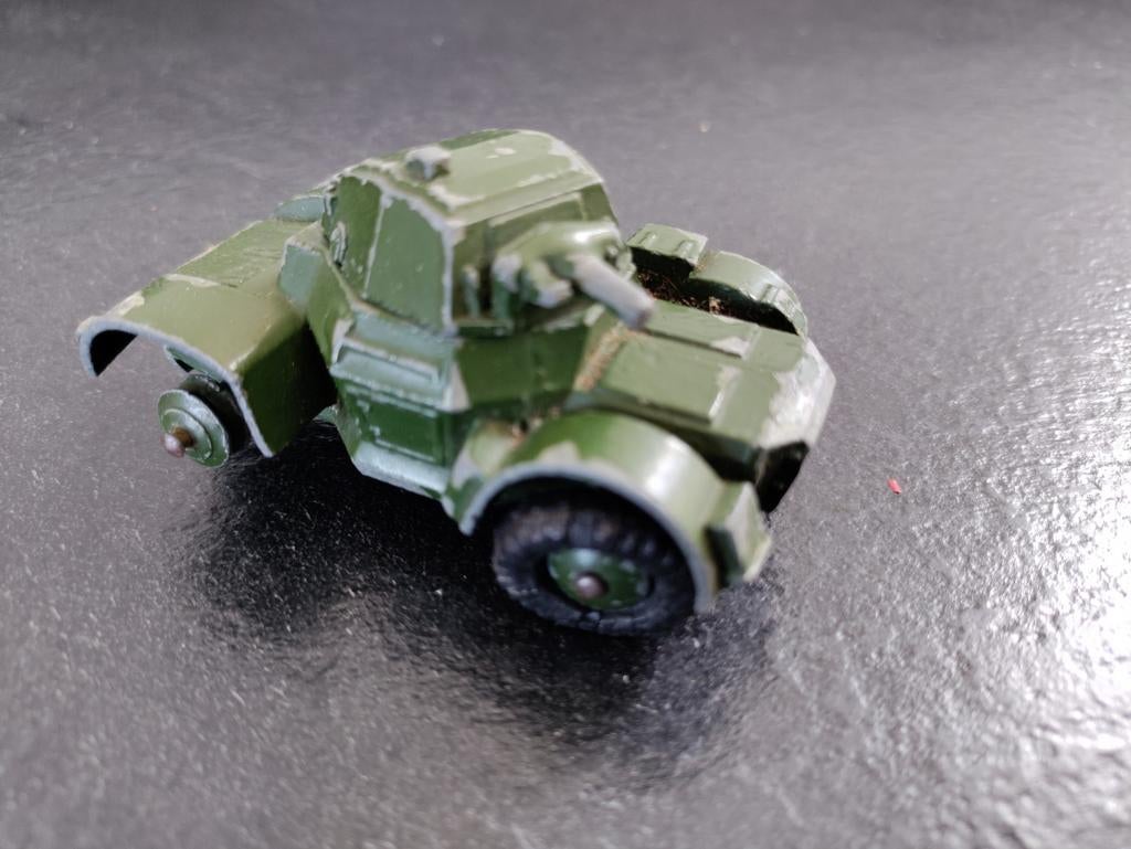 Dinky Toys Gepantserde Auto - Vintage Speelgoed, Ophalen of Verzenden, Gebruikt