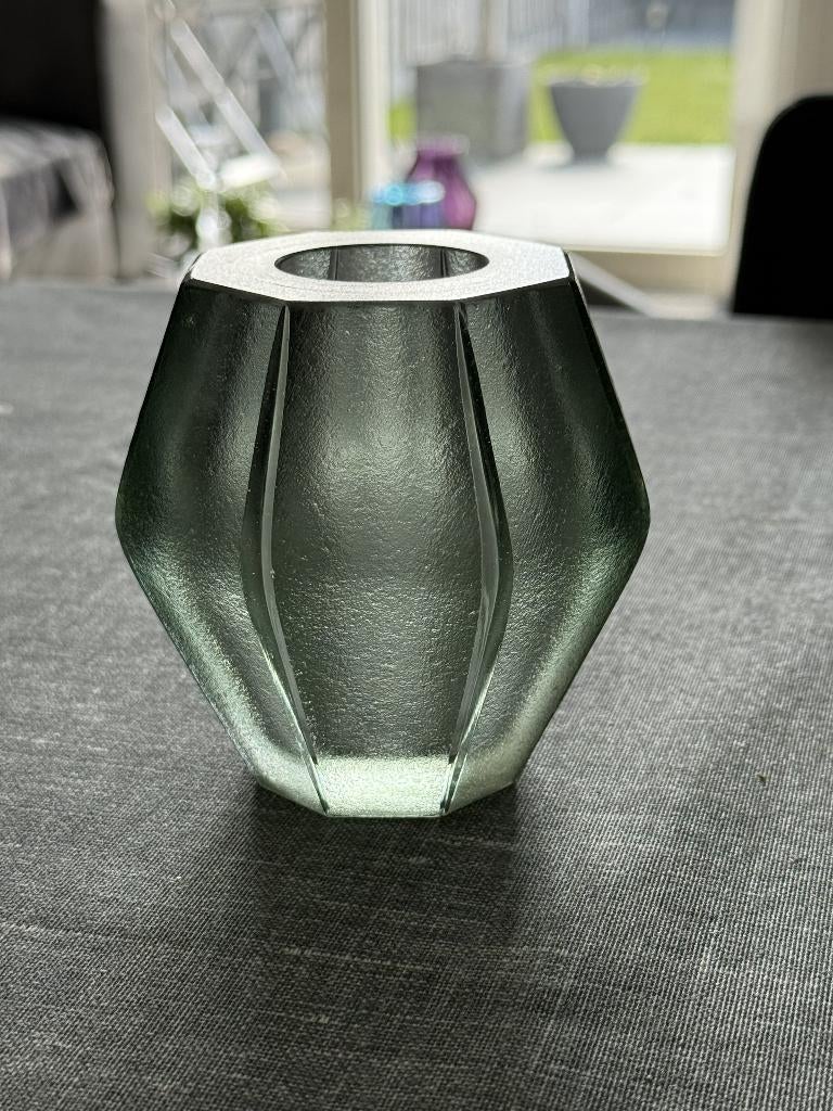 groen dikwandig vaasje A.D. Copier, Ophalen of Verzenden