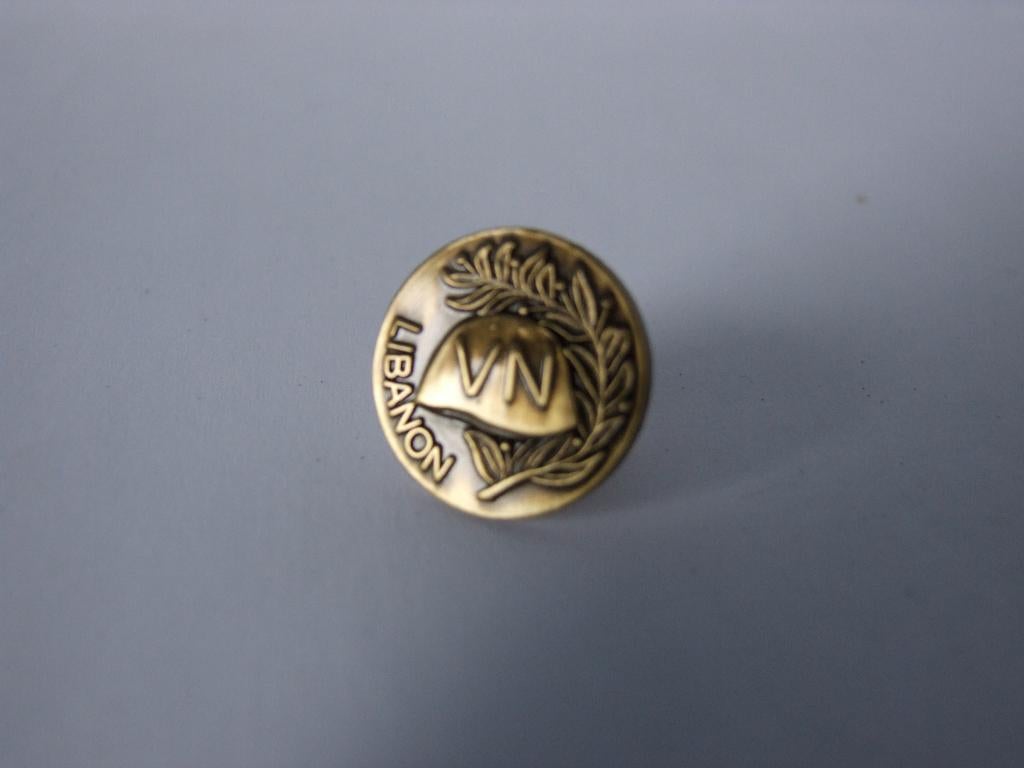 Embleem,Pin,VN,UN, Verzenden, Landmacht, Nederland, Embleem of Badge