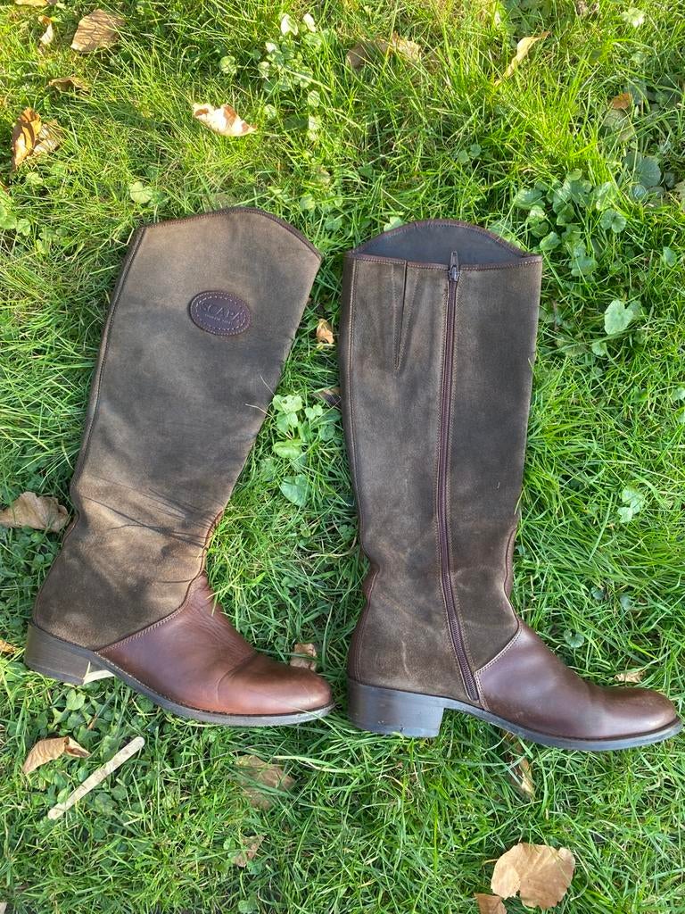 Prachtige hoge leren laarzen Scapa mt 40, Hoge laarzen, Bruin, Verzenden, Gedragen