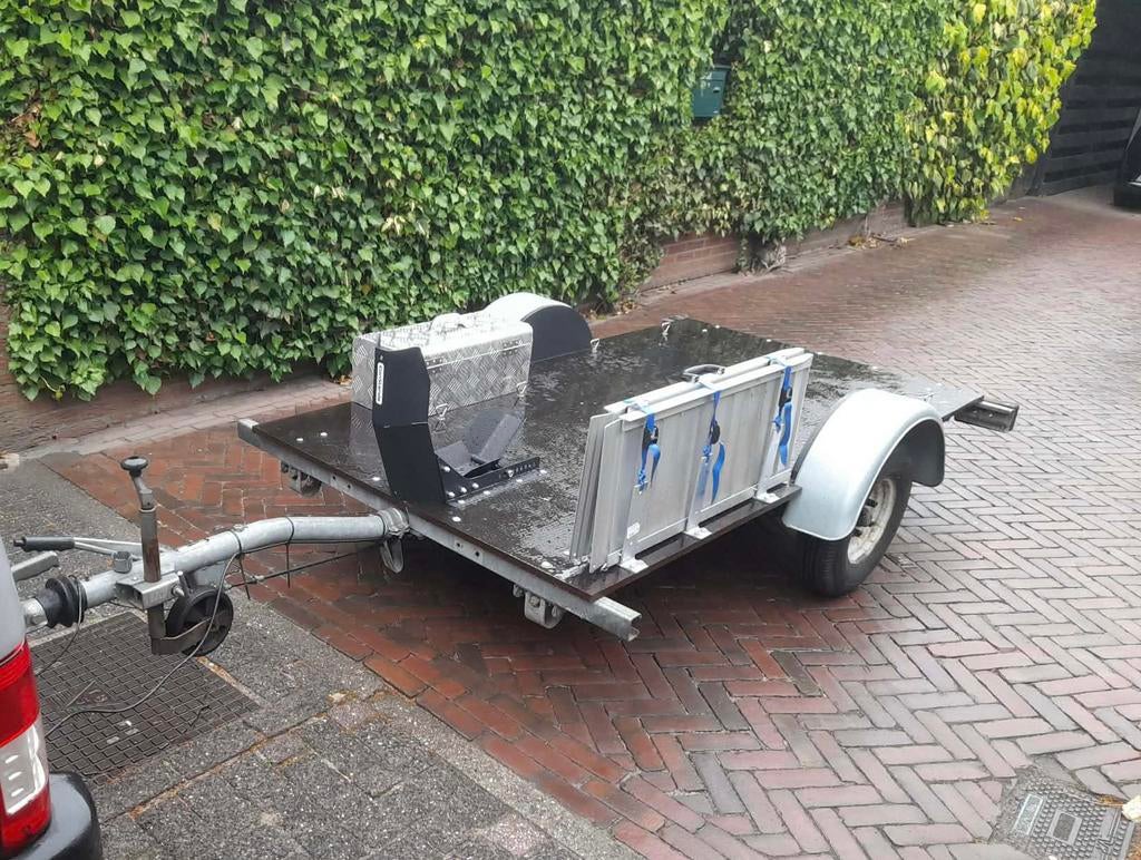 Motoraanhanger, Ophalen, Gebruikt