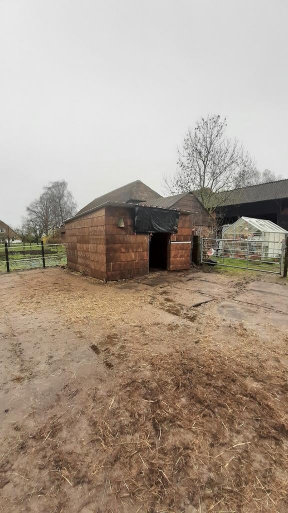 Schuilstal, paardenstal, schuilhok., Dieren en Toebehoren, 2 of 3 paarden of pony's