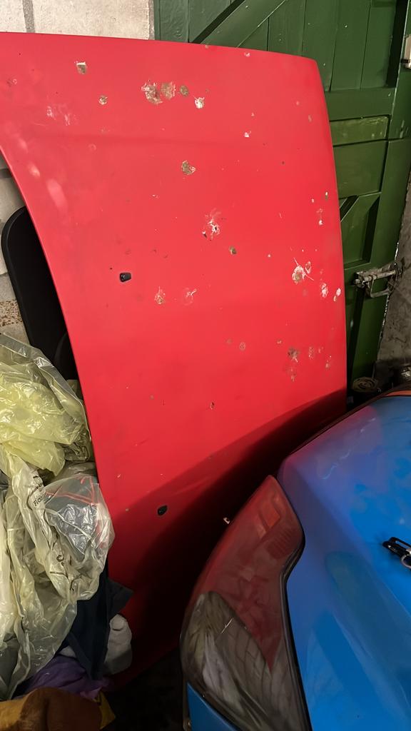 Toyota starlet p8 motorkap rood, Auto-onderdelen, Carrosserie en Plaatwerk, Ophalen, Gebruikt, Voor, Toyota