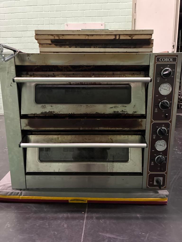 COBOL dubbele pizza oven, Witgoed en Apparatuur, Ovens, Gebruikt, Vrijstaand, Oven, 60 cm of meer, Ophalen of Verzenden