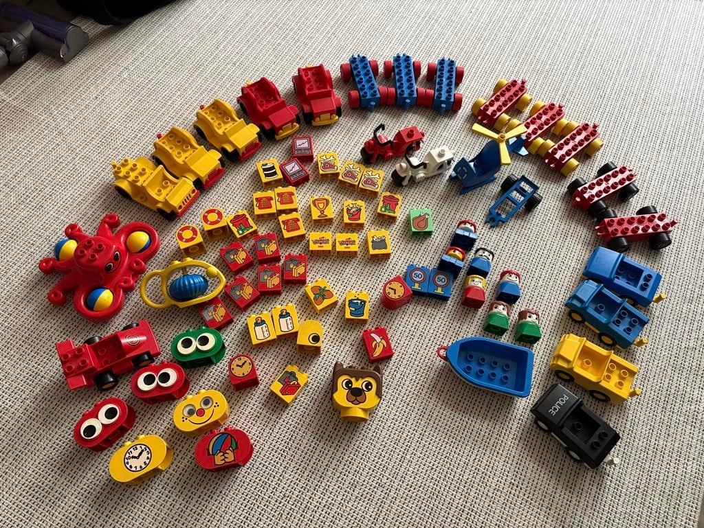 Gevarieerde verzameling retro Lego Duplo, Kinderen en Baby's, Ophalen, Gebruikt, Losse stenen, Duplo