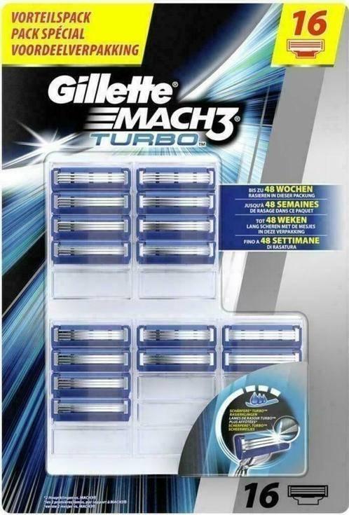 Gillette Mach3 Mach 3 Turbo 16 stuks scheermesjes, Ophalen, Nieuw, Gehele gezicht