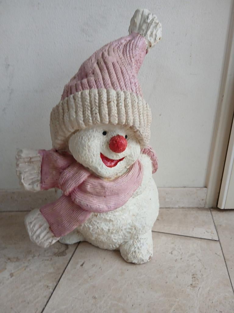 Leuke Sneeuwpop Beeld, Ophalen of Verzenden, Gebruikt