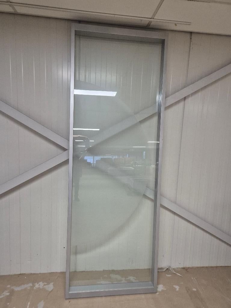 Partij glazenwand scheidingswand glaswand tussenwand 539, Ophalen, Gebruikt, Minder dan 80 cm, Glasplaat