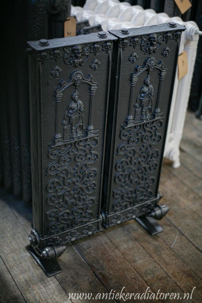 Unieke gietijzeren bloemradiatoren, Doe-het-zelf en Verbouw, Verwarming en Radiatoren, Ophalen, Gebruikt, Radiator, Minder dan 60 cm