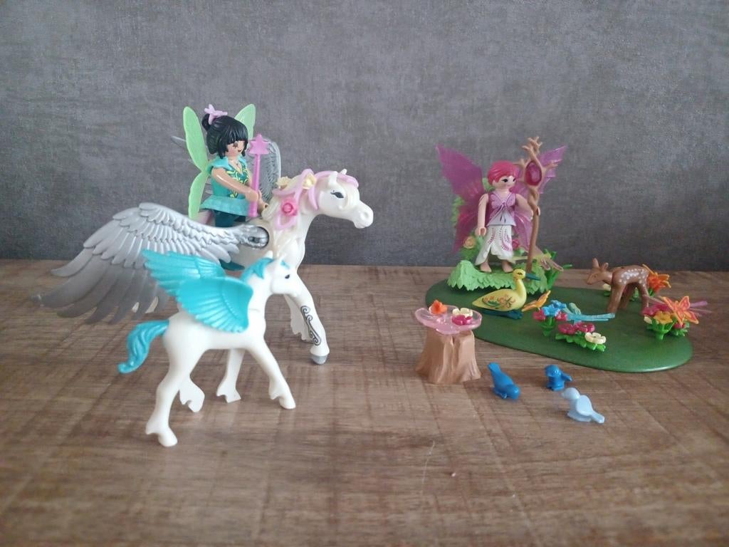 70. Playmobil Feeënkoningin met Pegasus, Ophalen of Verzenden, Zo goed als nieuw