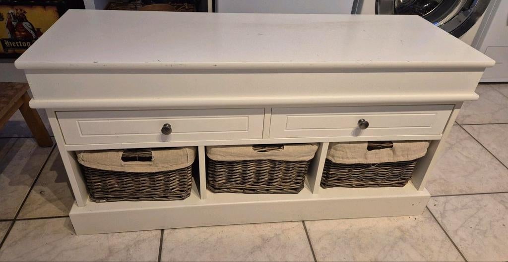 Halkast, garderobekast, garderobemeubel met mandjes en lades, Ophalen, Gebruikt