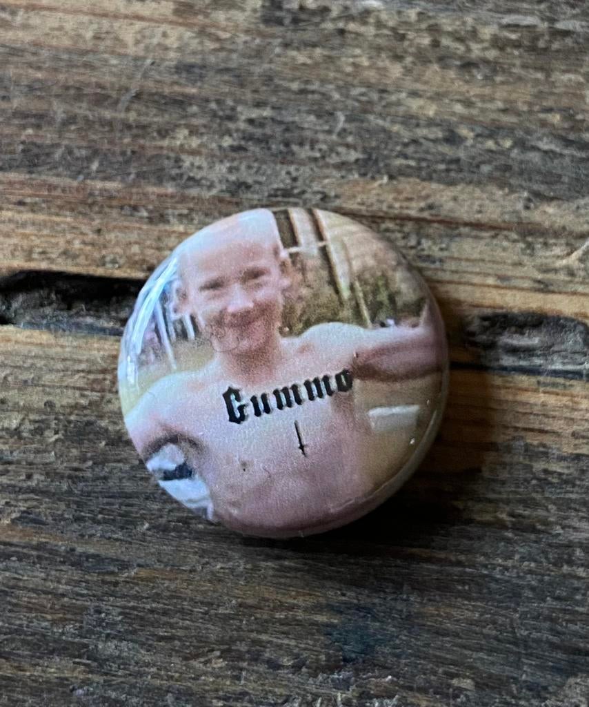 GUMMO button Harmony Korine, Verzamelen, Speldjes, Pins en Buttons, Gebruikt, Button, Verzenden