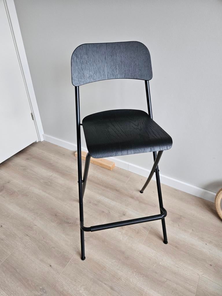 2x Barkruk inklapbaar, Huis en Inrichting, Barkrukken, Ophalen, Met voetsteun, 60 tot 90 cm, Zo goed als nieuw