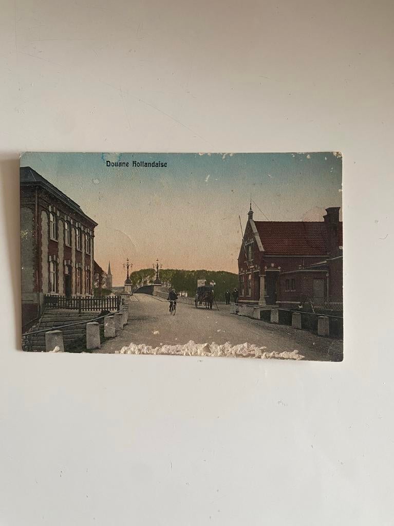 Ansichtkaart Douane Hollandaise. 1913., Ophalen of Verzenden, Voor 1920, Gelopen