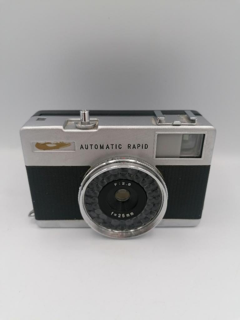 PMC automatic rapid (Ricoh-EE Rapid Half) analog camera, Ophalen of Verzenden, Gebruikt, Compact, Overige Merken