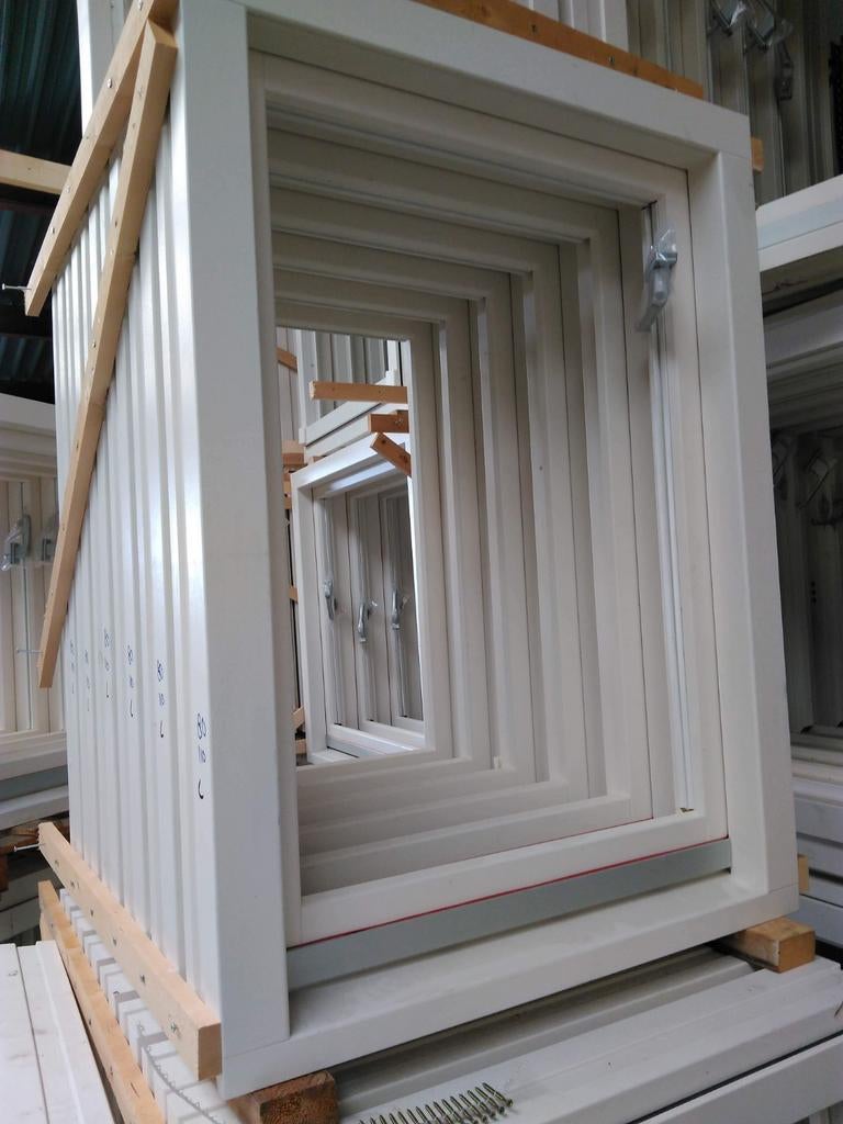 Kozijn met draaikiep raam, Raamkozijn, Nieuw, 75 tot 150 cm, Hout