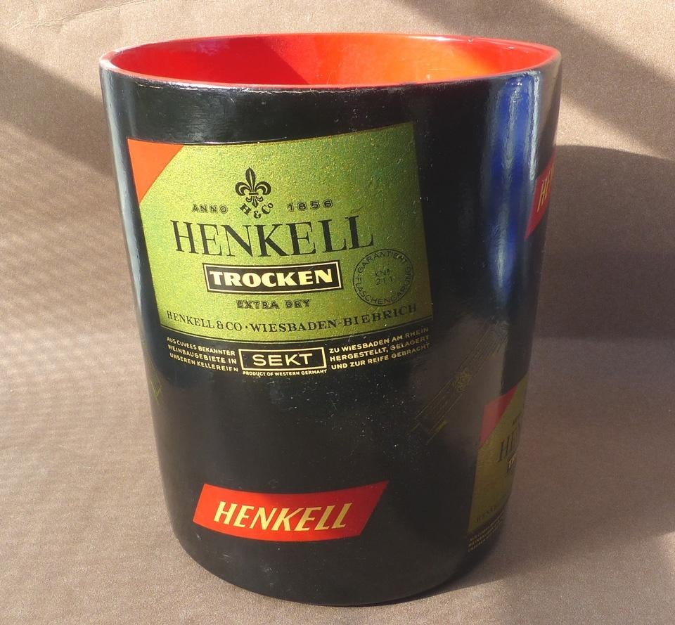 Henkell Trocken champagne koeler wijnkoeler ijsemmer, Ophalen of Verzenden, Gebruikt, Gebruiksvoorwerp