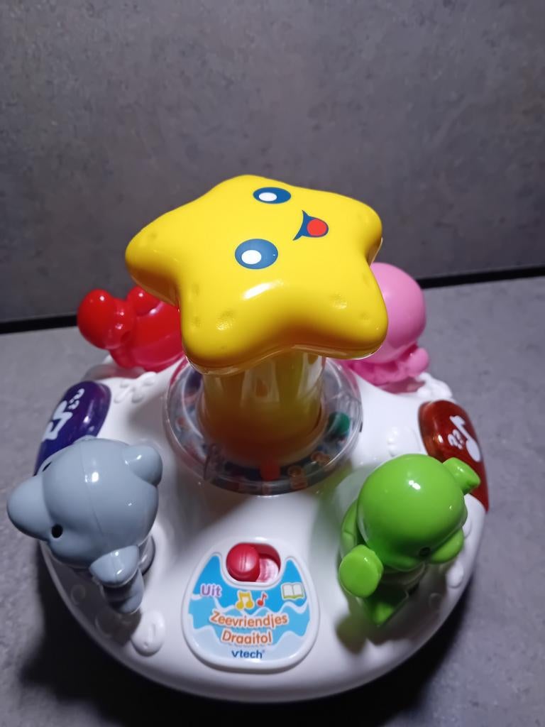 Dierendraaitol met licht en geluid., Kinderen en Baby's, Speelgoed | Vtech, Ophalen of Verzenden, Zo goed als nieuw, 6 maanden tot 2 jaar